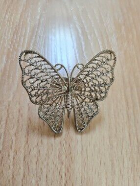 Delicate Gold Butterfly Ring - Elegant Women’s Accessory